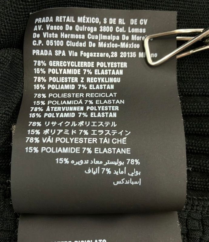 Prada Polo Shirt Half Zip Men's SIZE M Prada