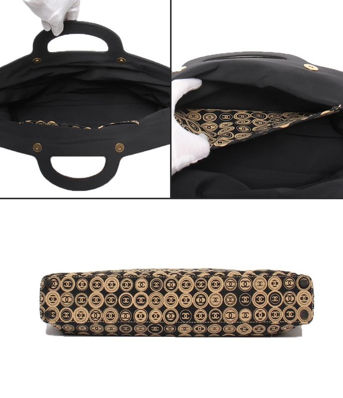 Chanel Handbag Cotton Jersey Coco Mark Women's Chanel