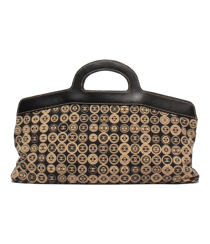 Chanel Handbag Cotton Jersey Coco Mark Women's Chanel