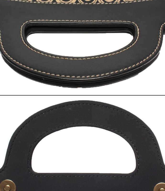 Chanel Handbag Cotton Jersey Coco Mark Women's Chanel