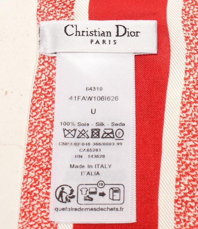 Christian Dior Scarf 100% Silk Mitzah Women's Christian Dior