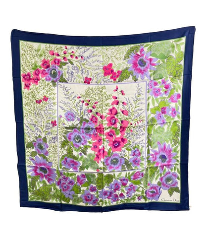 Christian Dior Scarf 100% Silk Women Christian Dior