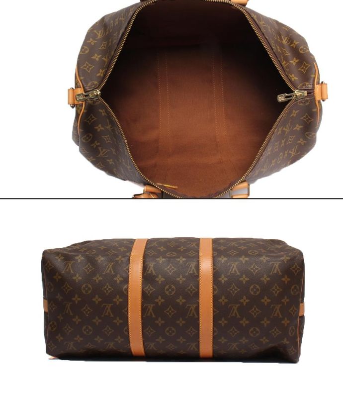 Louis Vuitton 2way Boston Bag Shoulder Bag Crossbody Monogram Keepall Bandoliere