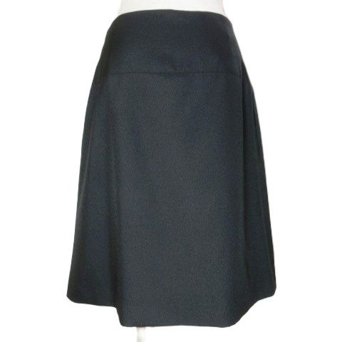 Prada 2014 Skirt Knee Length Trapeze Size S Equivalent 36 165 62A Black X