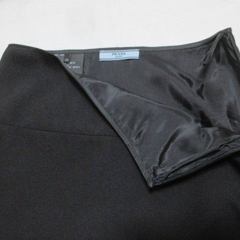 Prada 2014 Skirt Knee Length Trapeze Size S Equivalent 36 165 62A Black X