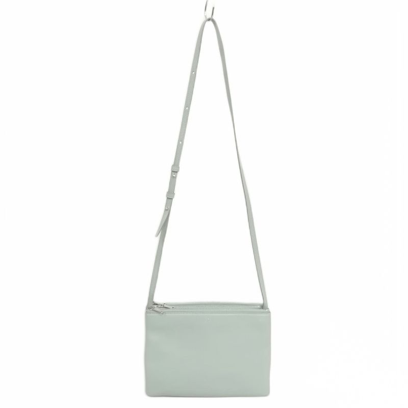 Celine Torio Trio Small Shoulder Bag In Blue-gray