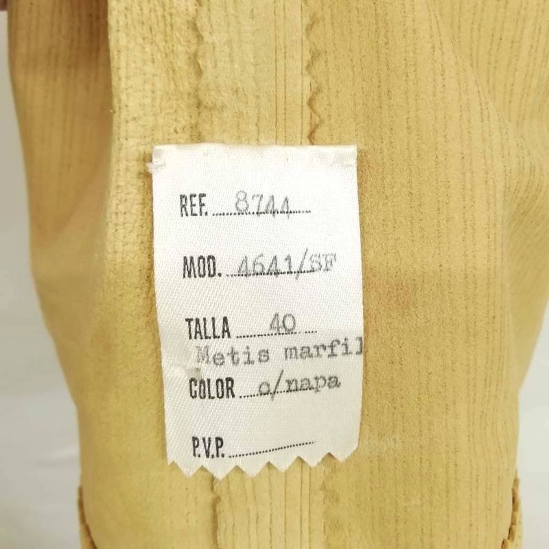 Loewe Vintage Nappa Suede Jacket With Logo Metal Button 40 Beige