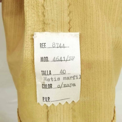 Loewe Vintage Nappa Suede Jacket With Logo Metal Button 40 Beige