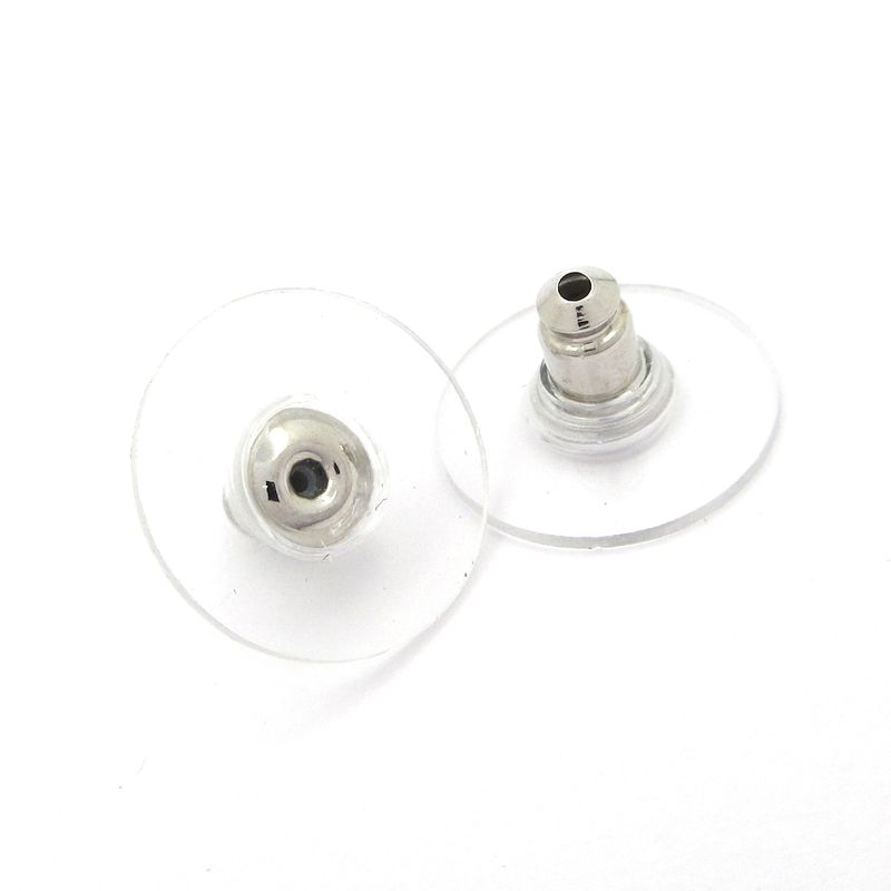 Chanel Earrings - Light Blue X Silver X Clear Perfume Bottle / Star