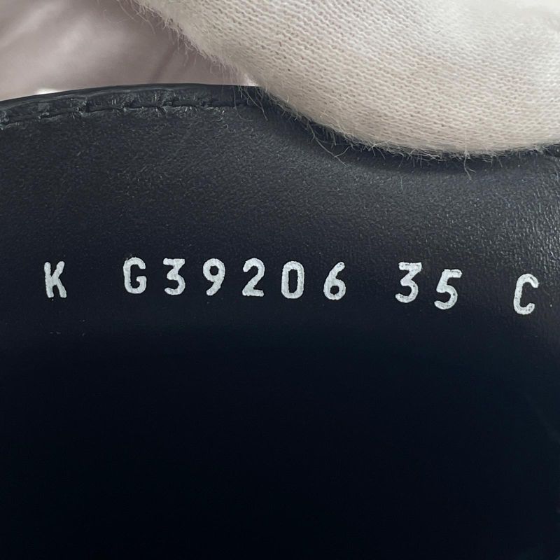 CHANEL 22B G39206 Thick-soled Leather Loafers With Coco Mark Hardware Black 35