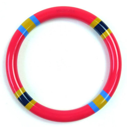 Hermes H Ekip PM Bangle Lacquerwood Bracelet Accessory Pink T2 With Box And