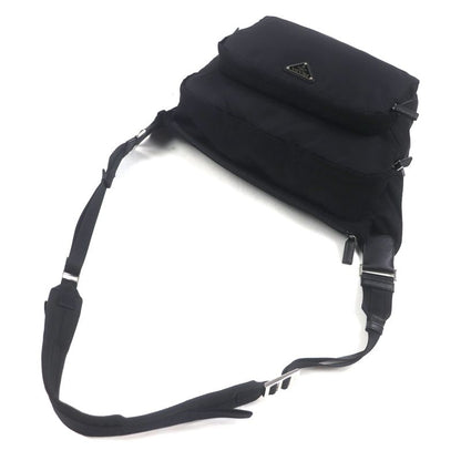 Prada 2vh021 Montagna Tessuto Saffianoleather Triangle Logo Triangle Plate