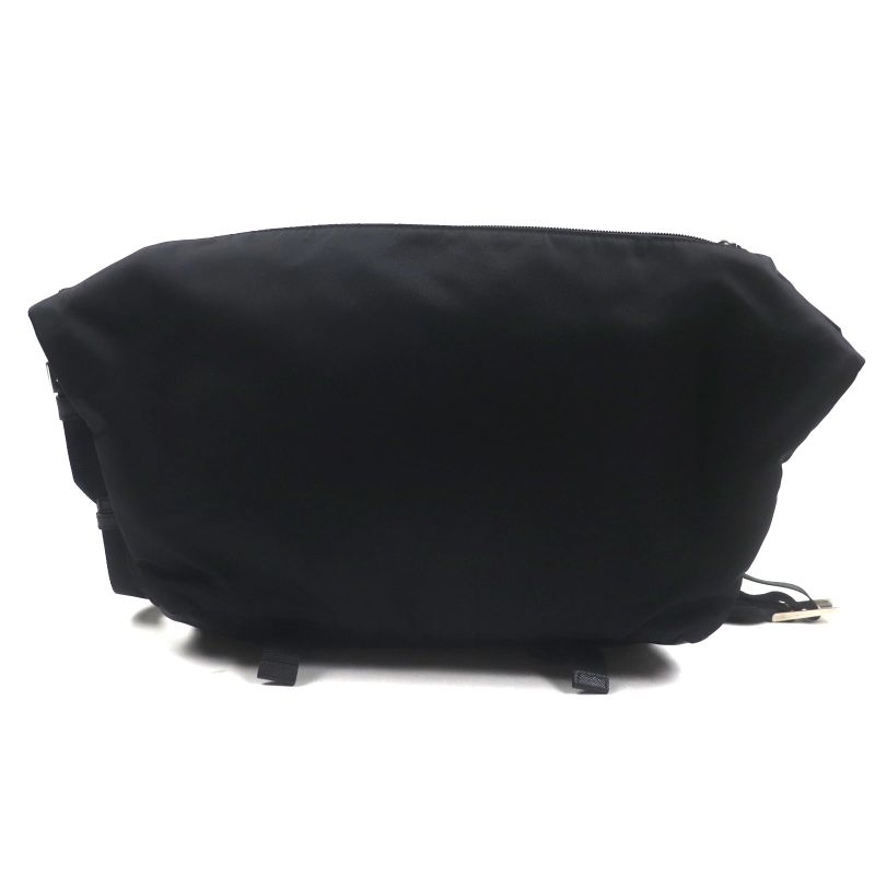 Prada 2vh021 Montagna Tessuto Saffianoleather Triangle Logo Triangle Plate