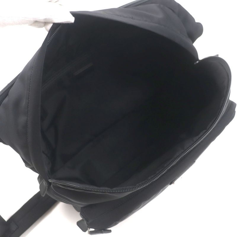 Prada 2vh021 Montagna Tessuto Saffianoleather Triangle Logo Triangle Plate