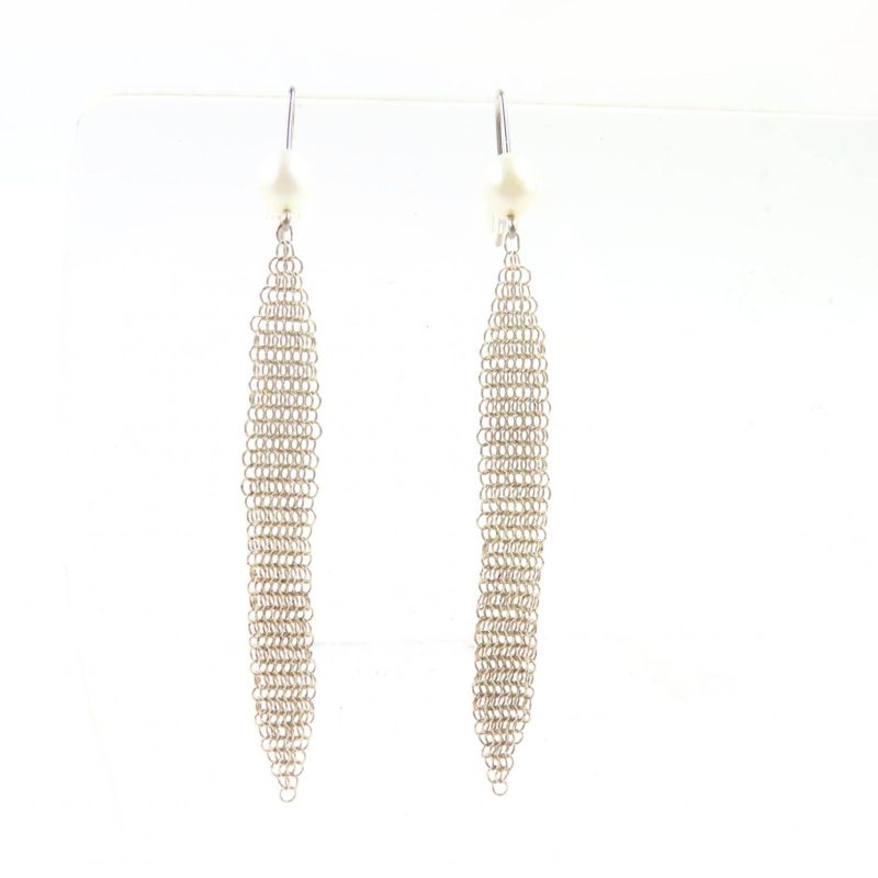 Tiffany & Co Tiffany & Co Elsa Peretti Mesh Tassel Earrings Ag925 Fresh Water