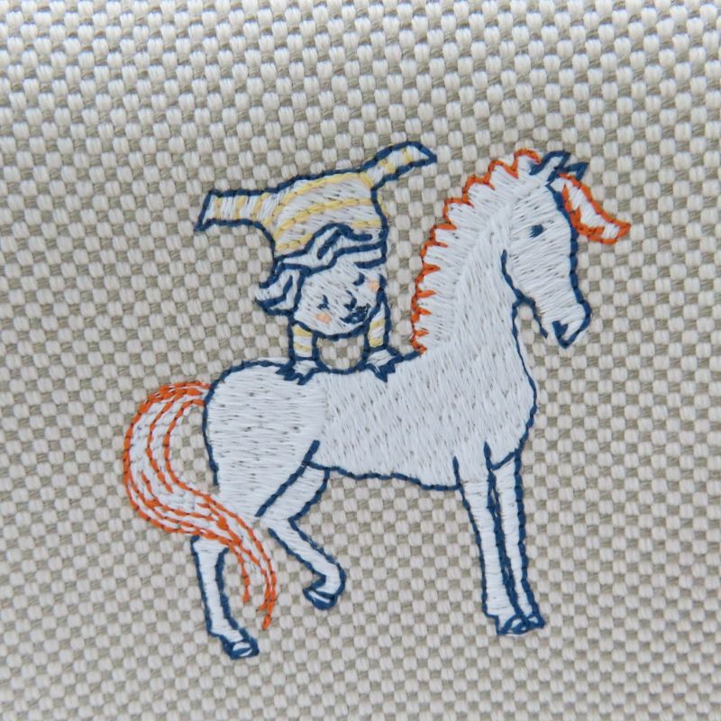 Hermes Brid A Black Cabriol GM 100% Cotton Silver Hardware Serie Button Handbag