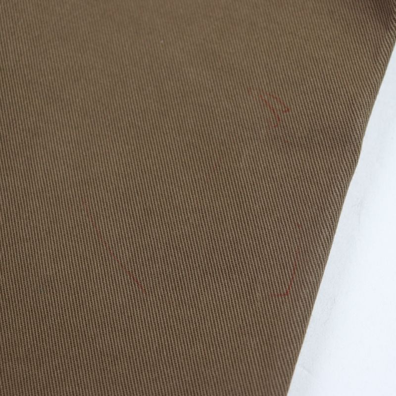 Fendi Fb0543 Logo Embroidered Patched Bottoms Chino Pants Cotton Pants Brown 46