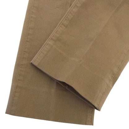 Fendi Fb0543 Logo Embroidered Patched Bottoms Chino Pants Cotton Pants Brown 46