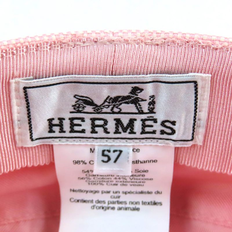 Hermes Deauville Plan Wear Serie Hardware Attached Leather Use Casket Pink 57