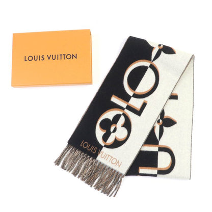 Louis Vuitton 2024 M90806 Scarf Duo Infinity Cashmere Blend Noir Black Current