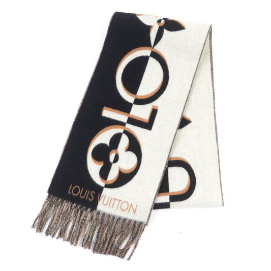 Louis Vuitton 2024 M90806 Scarf Duo Infinity Cashmere Blend Noir Black Current