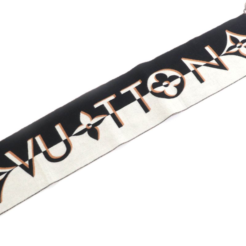 Louis Vuitton 2024 M90806 Scarf Duo Infinity Cashmere Blend Noir Black Current