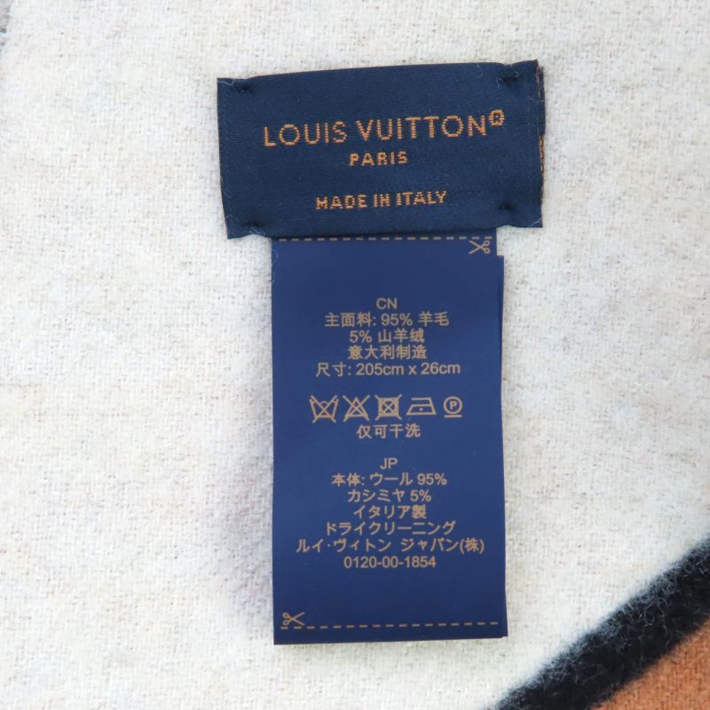 Louis Vuitton 2024 M90806 Scarf Duo Infinity Cashmere Blend Noir Black Current