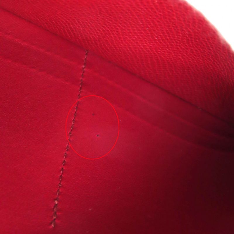 Hermes Azap Long Classic Ruby Vaux Epson Round Zip Wallet Long Wallet Engraved