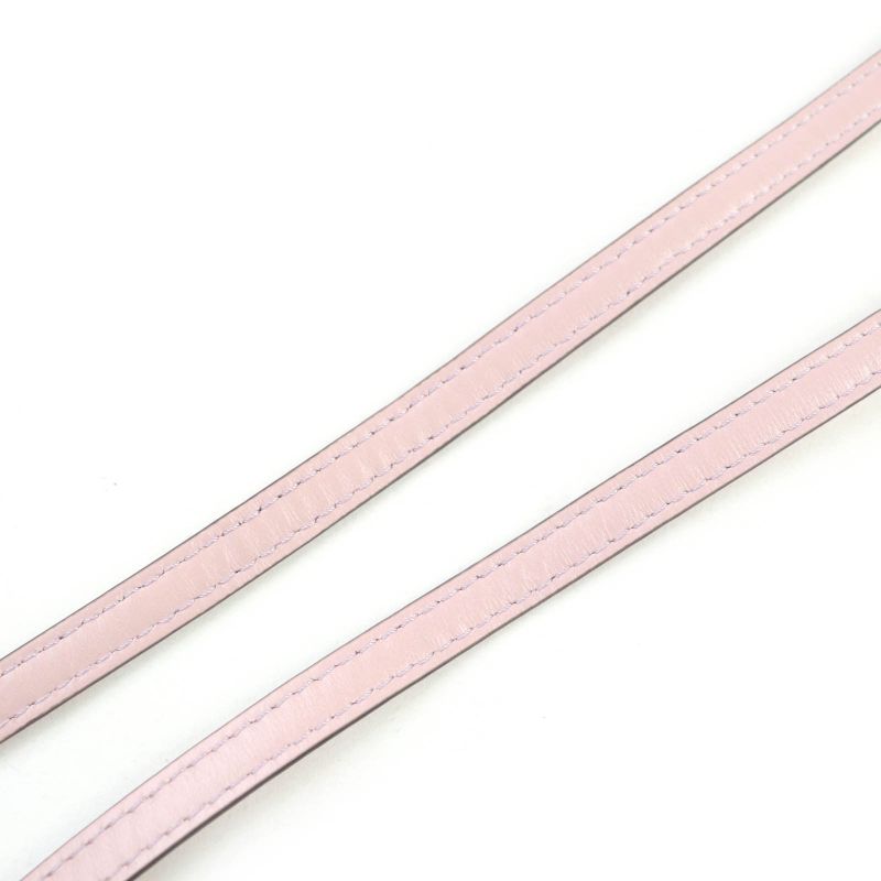 Fendi 7as131 FF Logo Hardware Leather Pouch Wallet Cell Phone Accessories Pink