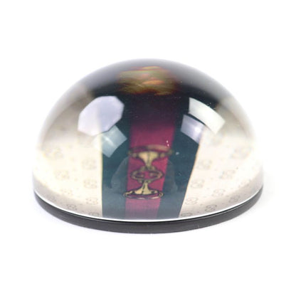 Gucci Glass Horsebit Sherry Line Interlocking G Paperweight Clear with Box Made