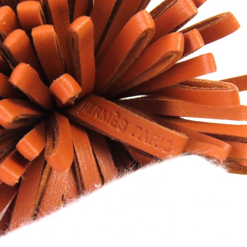 Hermes Carmen Unodos Anjomiro Gold Lime Key Ring Bagcharm With Boxmade In