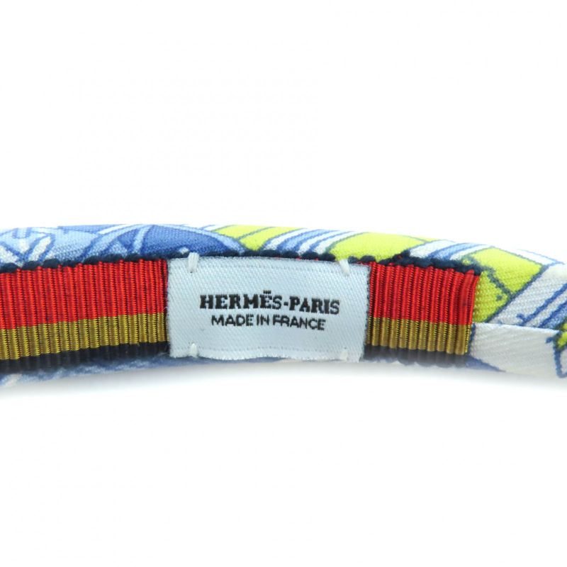 Hermes Elsa Horse Legend Silk Catsuit Headband Hair Accessory Multi Made