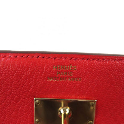 Hermes Rouge Tomato Chevre Kelly Medium Wallet Trifold Wallet With Box Stamped