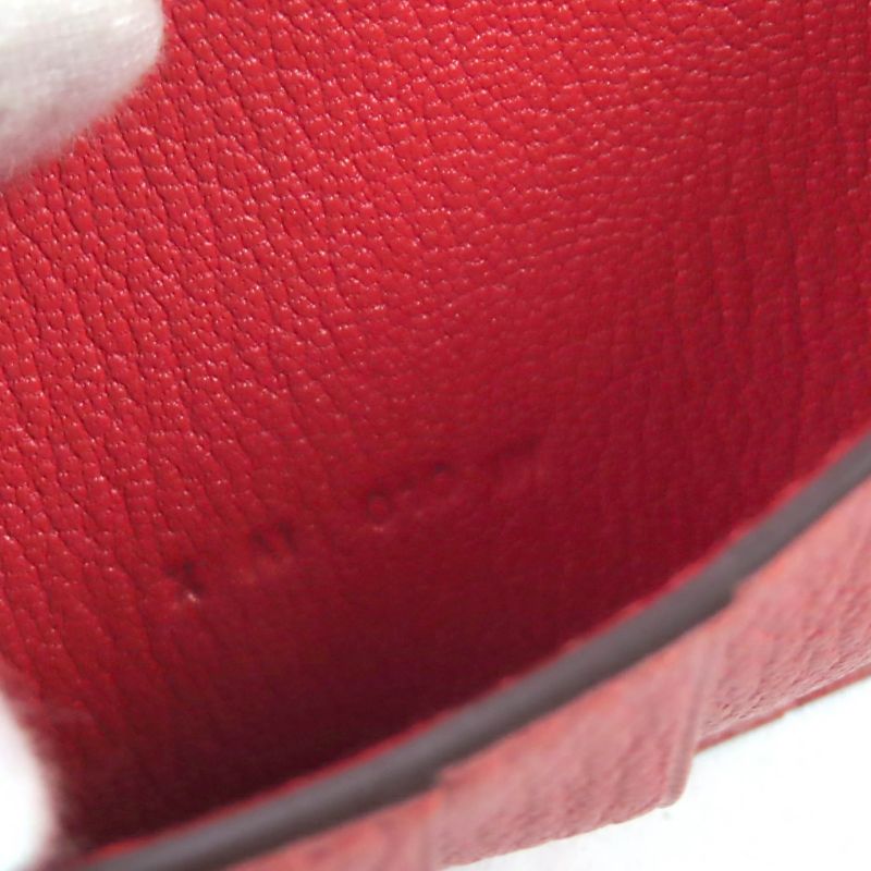 Hermes Rouge Tomato Chevre Kelly Medium Wallet Trifold Wallet With Box Stamped