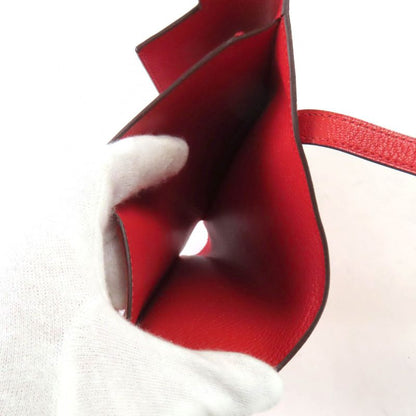 Hermes Rouge Tomato Chevre Kelly Medium Wallet Trifold Wallet With Box Stamped