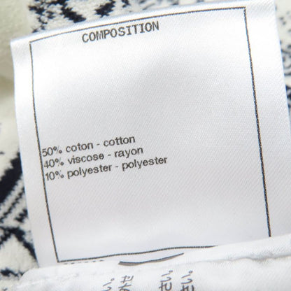 CHANEL P58215k07623 Coco Button Coco Mark All-over Design 7'' Sleeve Knit Tunic