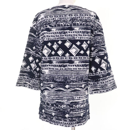 CHANEL P58215k07623 Coco Button Coco Mark All-over Design 7'' Sleeve Knit Tunic