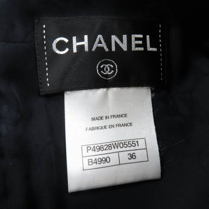 CHANEL 14B P49828w05551 Lion Coco Button Short Sleeve Tweed Dress Multicolor 36