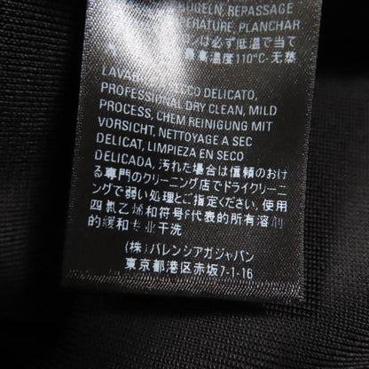 Balenciaga 620997 Long Sleeve Knit Cardigan With Logo Black M Made In Italy