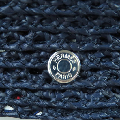 Hermes 2023 Galate 100% Raffia With Silver Hardware Serie Hardware Hat Casket