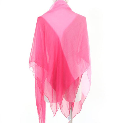 Hermes Carré 140 100% Silk With Logo Gradient Large Size Chiffon Scarf Pink