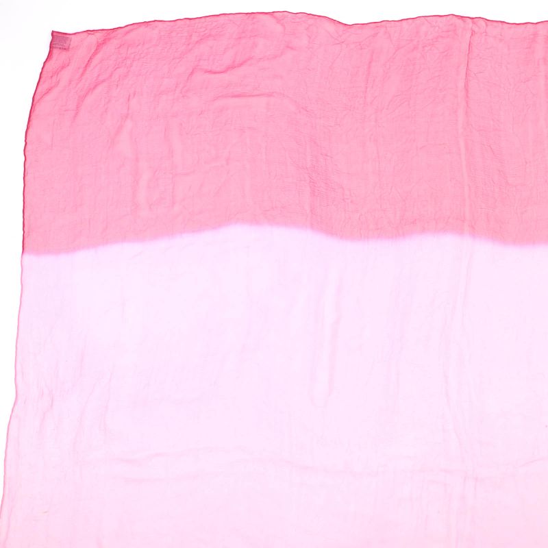 Hermes Carré 140 100% Silk With Logo Gradient Large Size Chiffon Scarf Pink