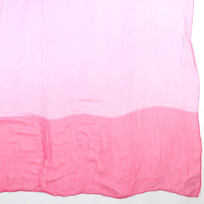 Hermes Carré 140 100% Silk With Logo Gradient Large Size Chiffon Scarf Pink