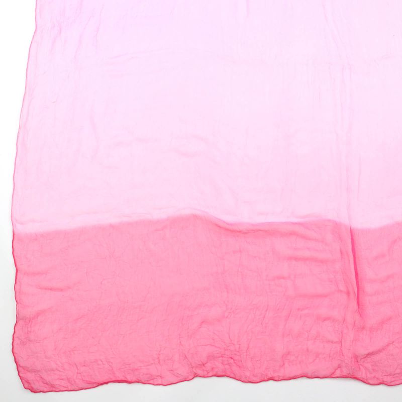 Hermes Carré 140 100% Silk With Logo Gradient Large Size Chiffon Scarf Pink
