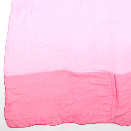 Hermes Carré 140 100% Silk With Logo Gradient Large Size Chiffon Scarf Pink