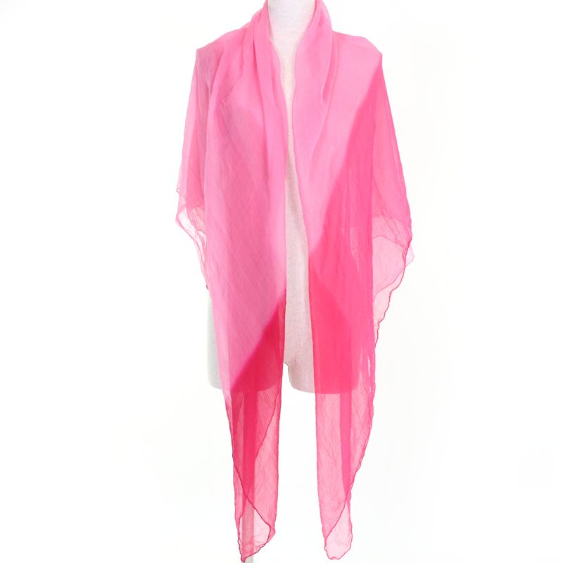 Hermes Carré 140 100% Silk With Logo Gradient Large Size Chiffon Scarf Pink
