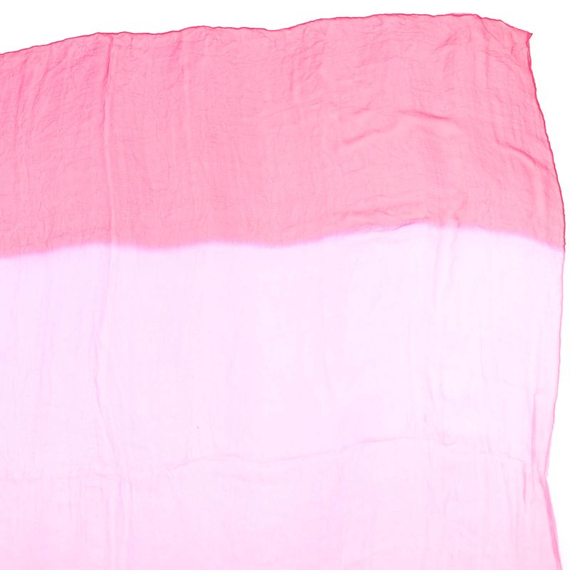 Hermes Carré 140 100% Silk With Logo Gradient Large Size Chiffon Scarf Pink