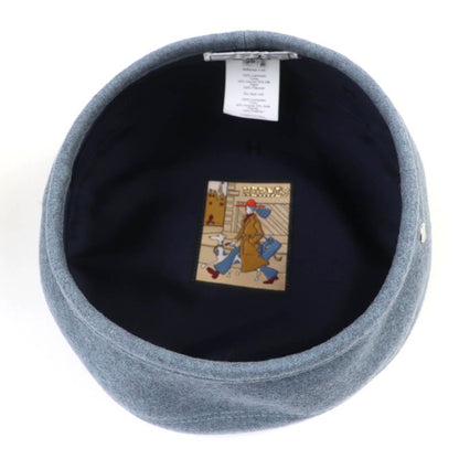 Hermes Saint Honore 100% Cashmere Serie Hardware Lined H Pattern Hat Beret
