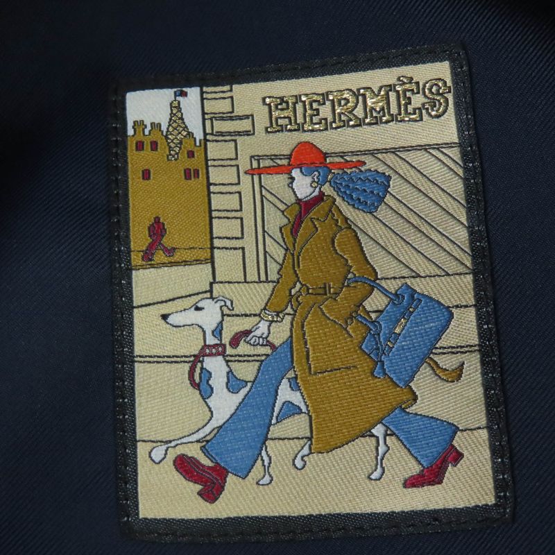 Hermes Saint Honore 100% Cashmere Serie Hardware Lined H Pattern Hat Beret