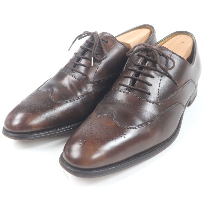 Hermes JOHN LOBB Hermes JOHN LOBB JOHN Leather Wingtip Medallion Lace-up
